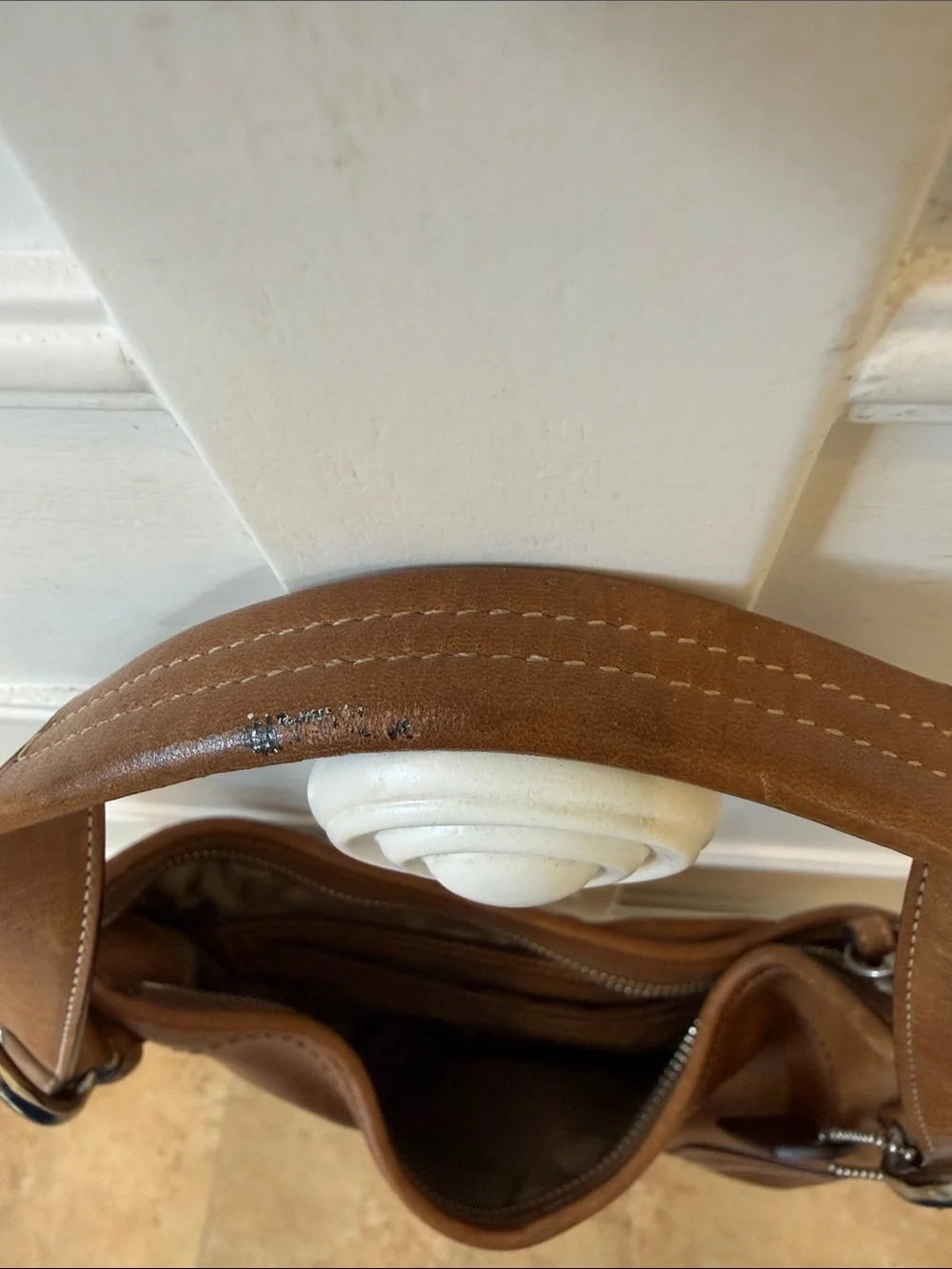 Vintage Coach Tan SoHo Mini Hobo Purse 4283 - Picture 12 of 12